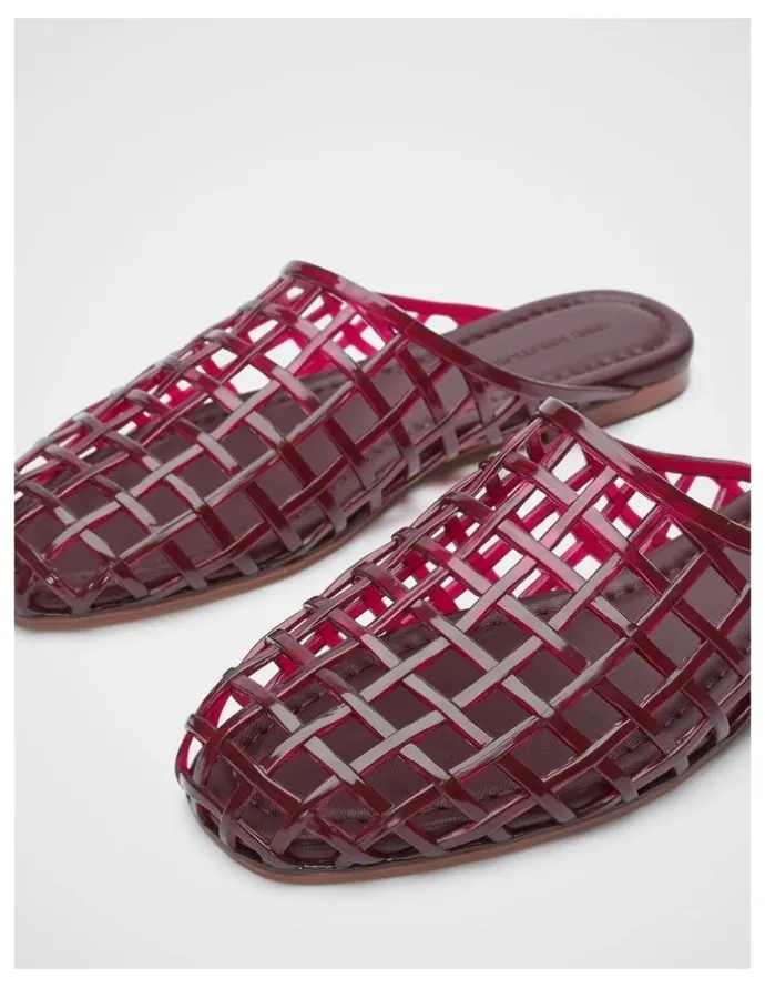 Seed Heritage Caged Jelly Mule in Dark Plum