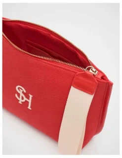 Seed Heritage Canvas Pouch in Chilli Red