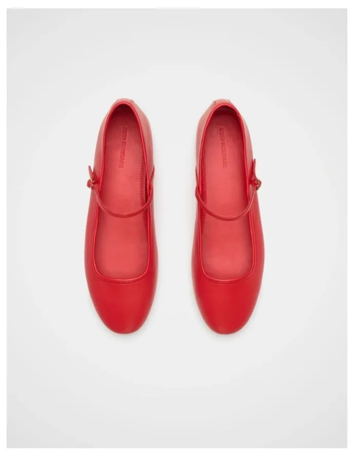 Seed Heritage Ciara Ballet Flat in Chilli Red