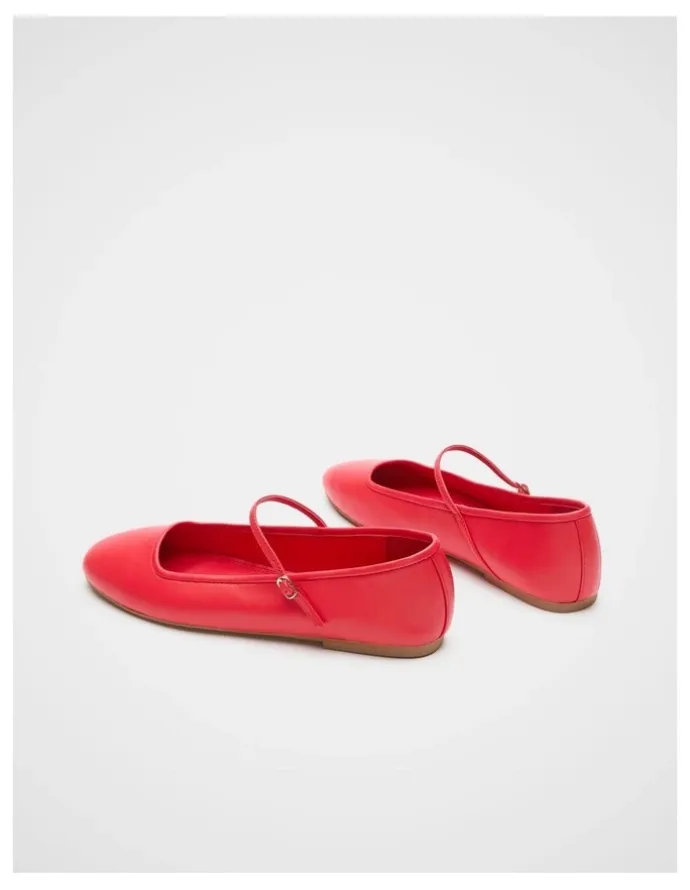 Seed Heritage Ciara Ballet Flat in Chilli Red