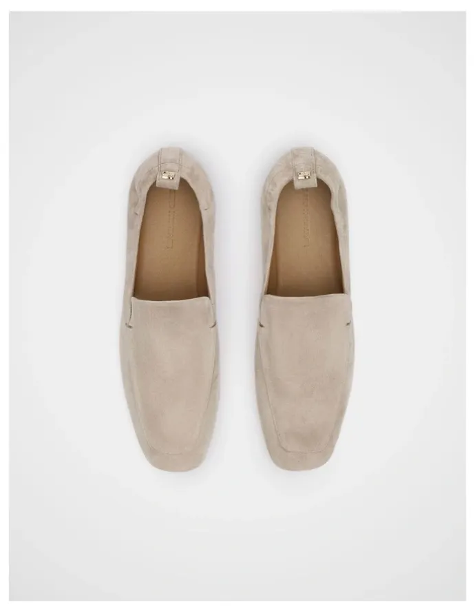 Seed Heritage Claire Loafer in Oat Suede