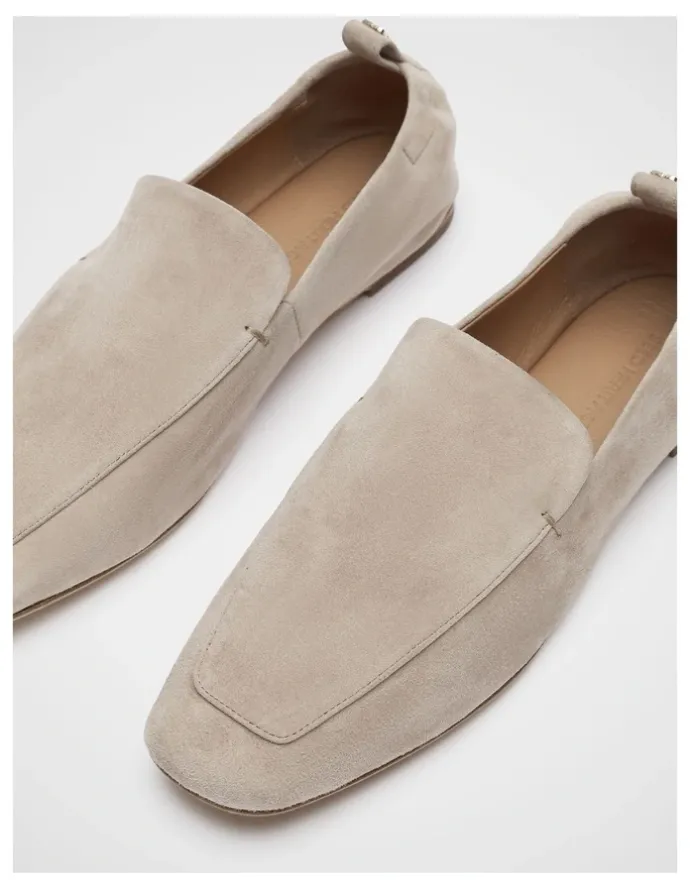 Seed Heritage Claire Loafer in Oat Suede