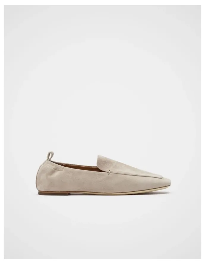 Seed Heritage Claire Loafer in Oat Suede