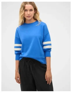 Seed Heritage Contrast Detail Crew Neck Sweat