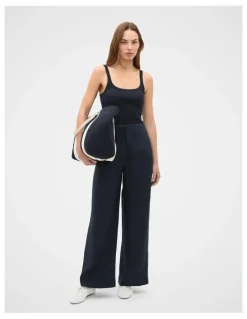 Seed Heritage Core Linen Waisted Pant in Twilight Blue