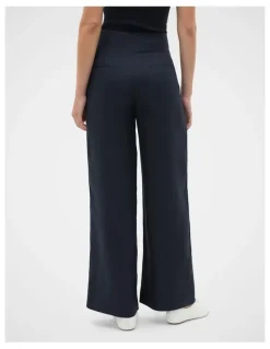 Seed Heritage Core Linen Waisted Pant in Twilight Blue