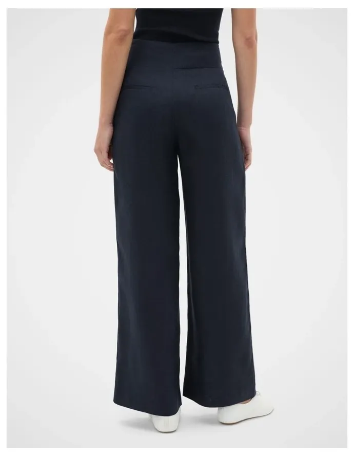 Seed Heritage Core Linen Waisted Pant in Twilight Blue