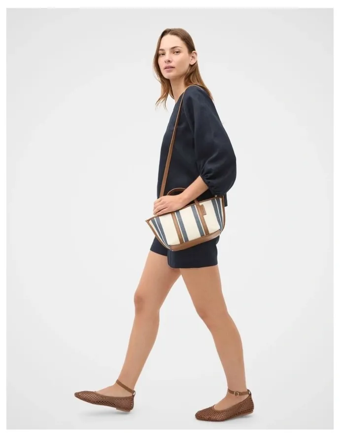 Seed Heritage Core Linen Balloon Sleeve Top