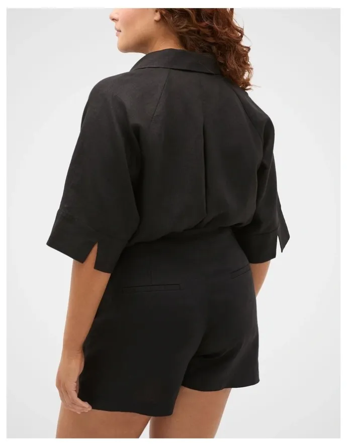 Seed Heritage Core Linen Half Placket Popover