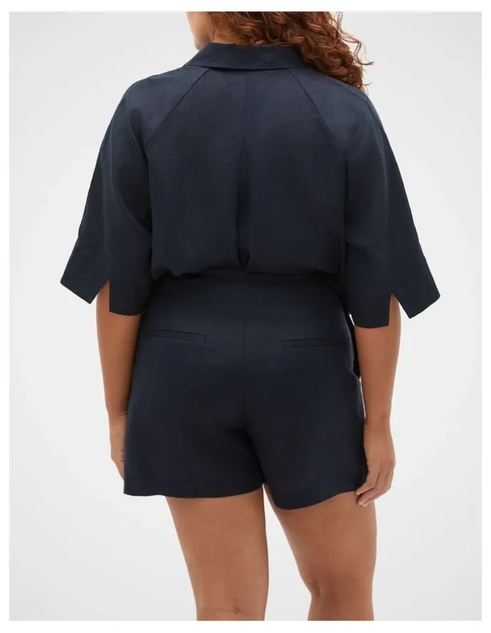 Seed Heritage Core Linen High Rise Short