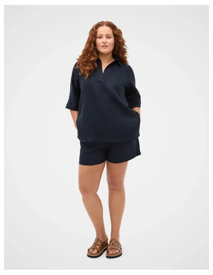 Seed Heritage Core Linen High Rise Short