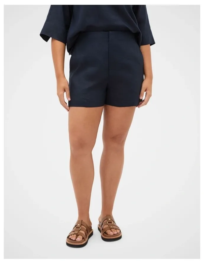 Seed Heritage Core Linen High Rise Short