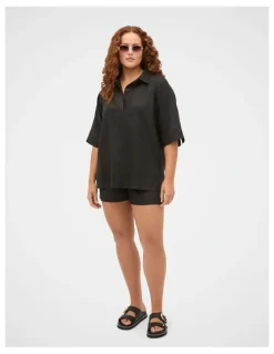 Seed Heritage Core Linen High Rise Short