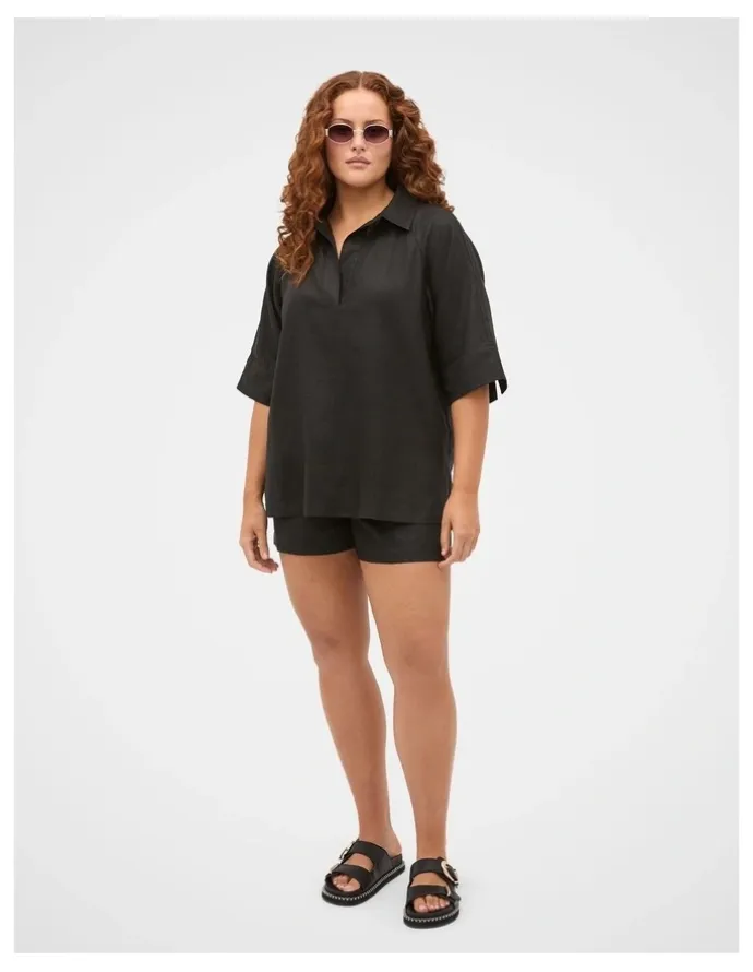 Seed Heritage Core Linen High Rise Short