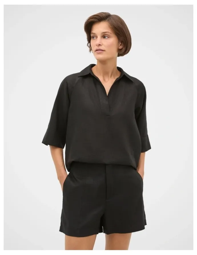 Seed Heritage Core Linen High Rise Short