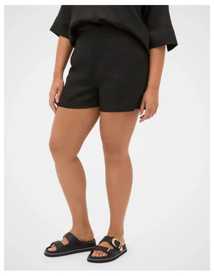 Seed Heritage Core Linen High Rise Short