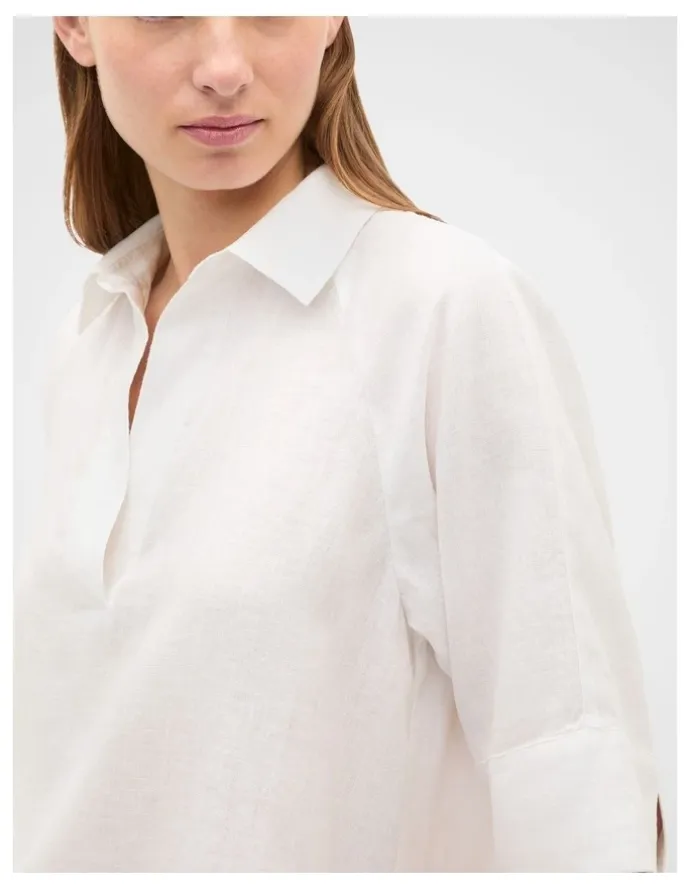 Seed Heritage Core Linen Half Placket Popover
