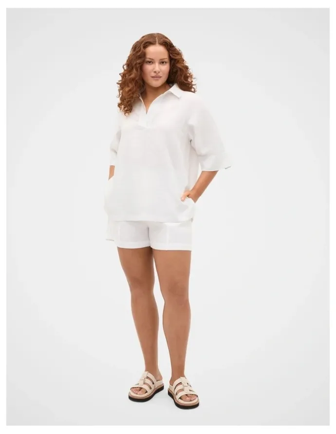 Seed Heritage Core Linen Half Placket Popover