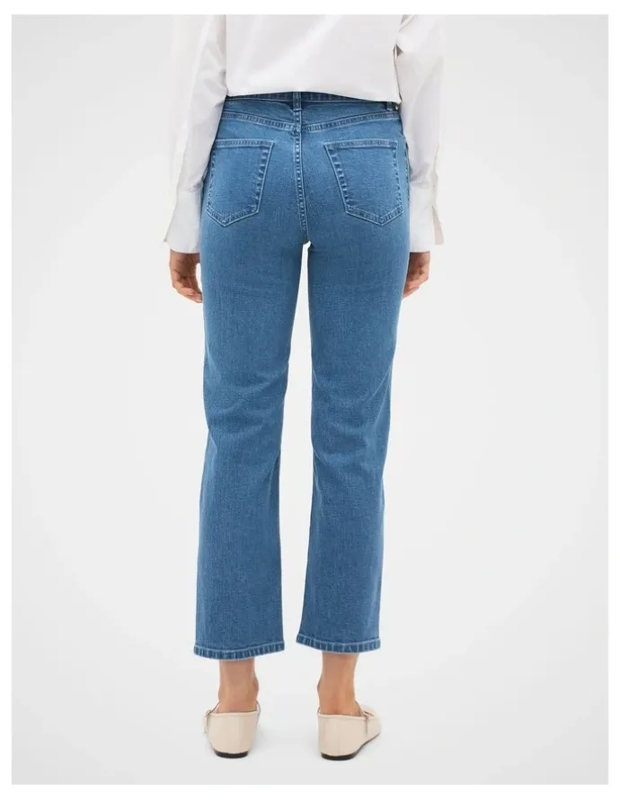 Seed Heritage Core Straight Leg Stretch Jeans in Blue