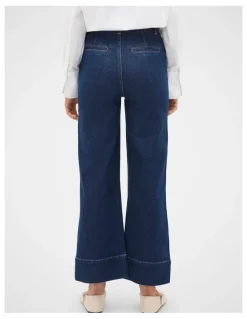 Seed Heritage Core Wide Leg Pocket Jean in Neptune Wash