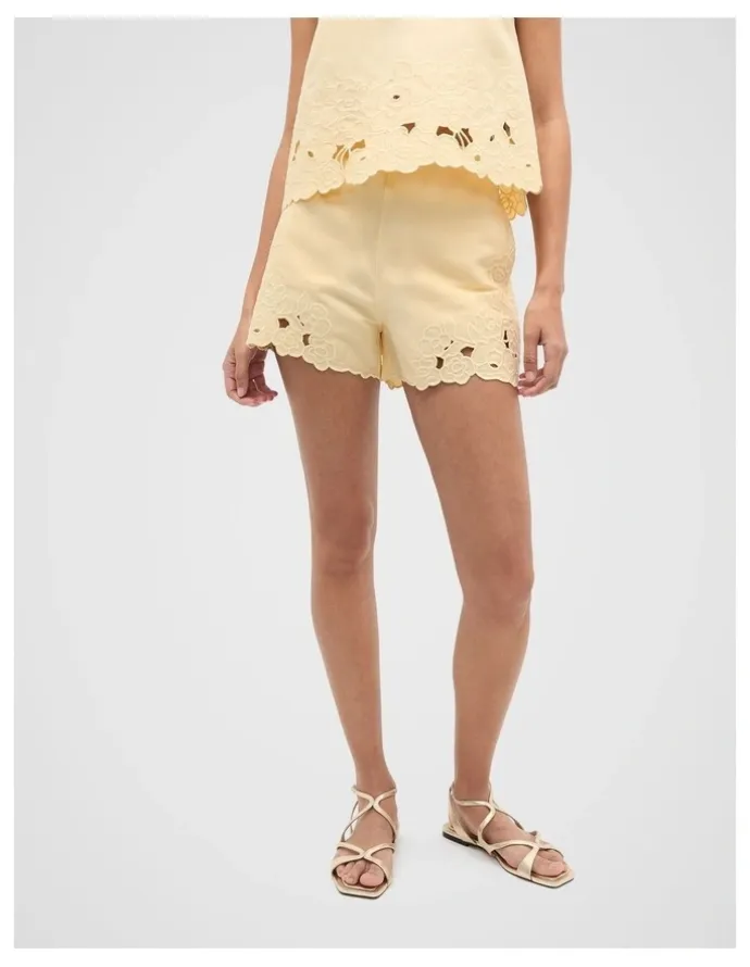 Seed Heritage Cutwork Short in Shortbread