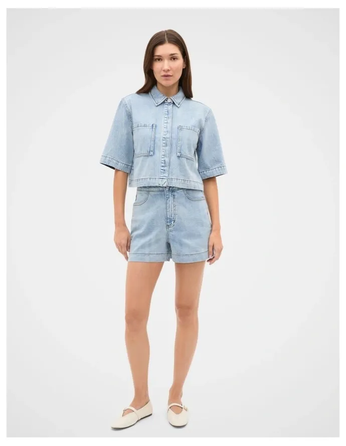 Seed Heritage Denim Button Up Short
