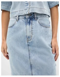 Seed Heritage Denim Column Skirt