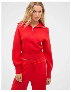 Seed Heritage Double Knit Crop Zip Through