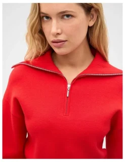 Seed Heritage Double Knit Crop Zip Through