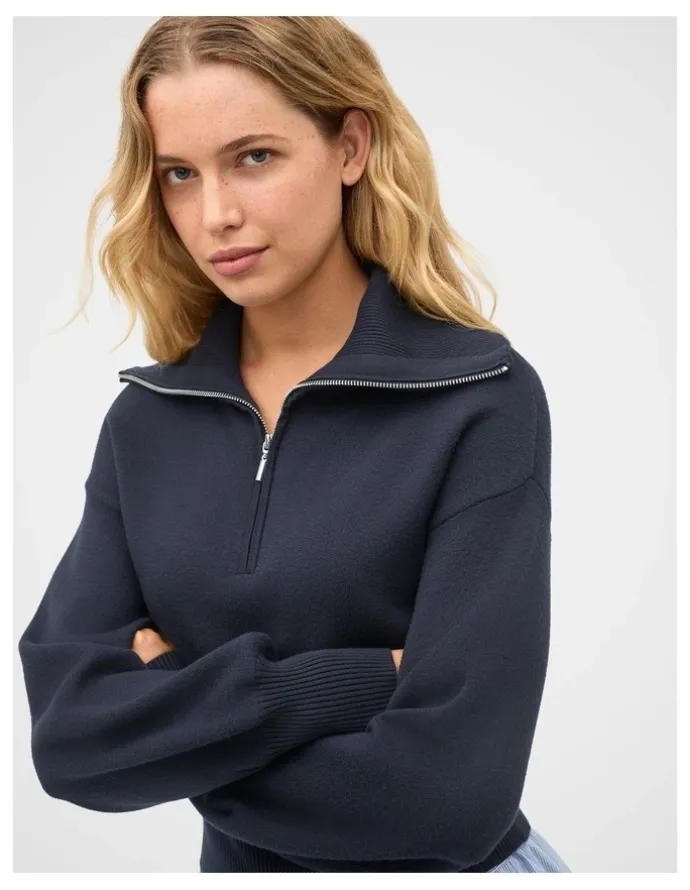 Seed Heritage Double Knit Crop Zip Through