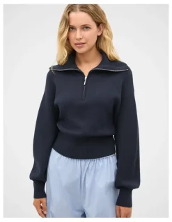Seed Heritage Double Knit Crop Zip Through