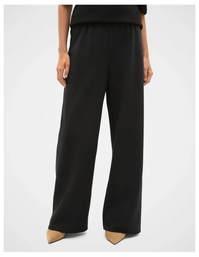 Seed Heritage Easy Wide Leg Pant in Black
