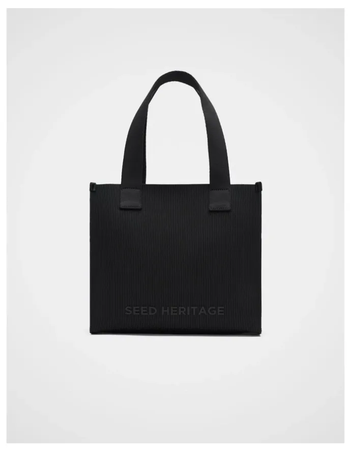 Seed Heritage Knit Tote Bag in Black
