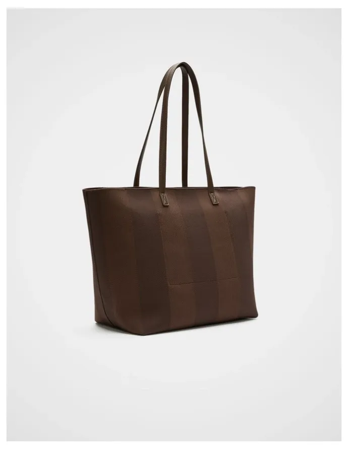 Seed Heritage Knitted Carry All Tote in Chestnut