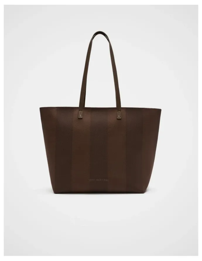 Seed Heritage Knitted Carry All Tote in Chestnut