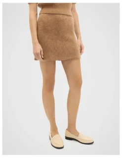 Seed Heritage Knitted Mini Skirt in Amaretto