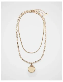 Seed Heritage Layered Molten Pendant Necklace