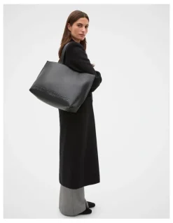 Seed Heritage Logo Detail Tote in Black