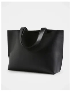 Seed Heritage Logo Detail Tote in Black