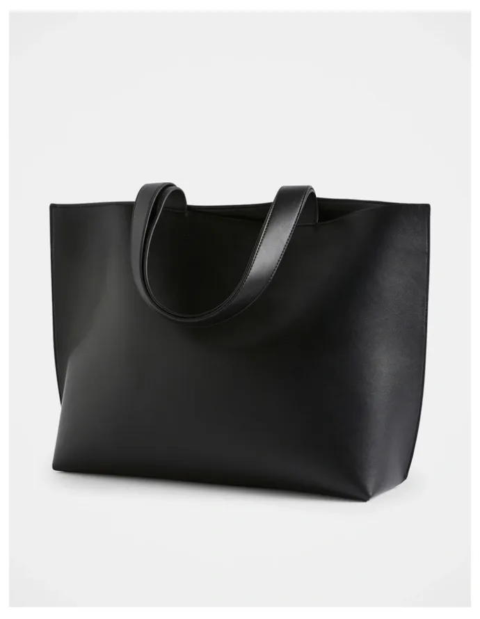 Seed Heritage Logo Detail Tote in Black