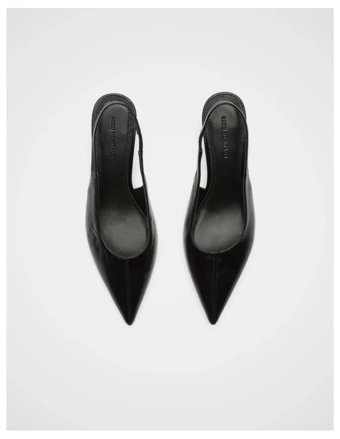 Seed Heritage Odette Slingback Heel in Black