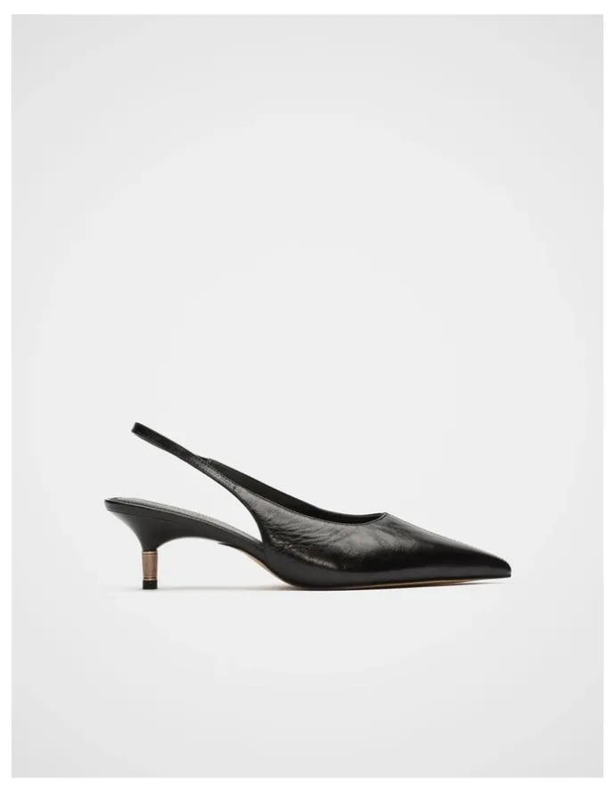 Seed Heritage Odette Slingback Heel in Black