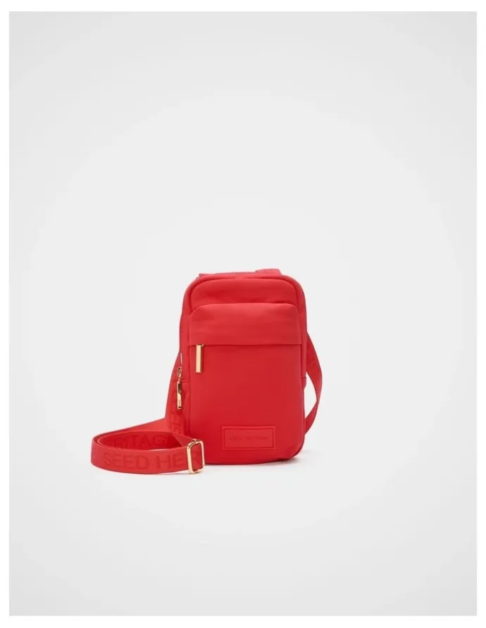 Seed Heritage On The Go Crossbody Bag in Chilli Red