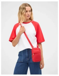 Seed Heritage On The Go Crossbody Bag in Chilli Red