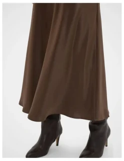 Seed Heritage Satin Midi Skirt