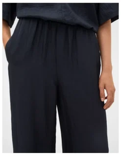 Seed Heritage Textured Satin Easy Wide Leg Pant