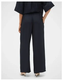 Seed Heritage Textured Satin Easy Wide Leg Pant