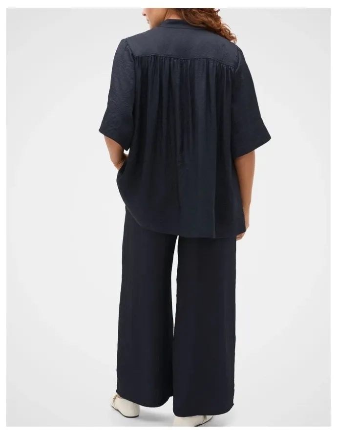 Seed Heritage Textured Satin Blouse