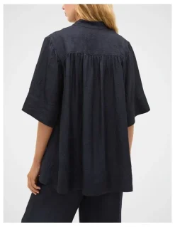 Seed Heritage Textured Satin Blouse