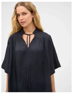 Seed Heritage Textured Satin Blouse